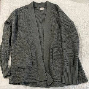 Chunky knit cardigan sweater